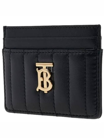 Quilted Leather Lola Card Case Black Light Gold - BURBERRY - BALAAN 2