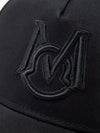 M Logo Symbol Embro Cotton Baseball Cap Black 3B75300 03321 999 - MONCLER - BALAAN 2