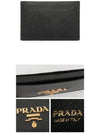 Saffiano Leather Card Wallet Black - PRADA - BALAAN 4