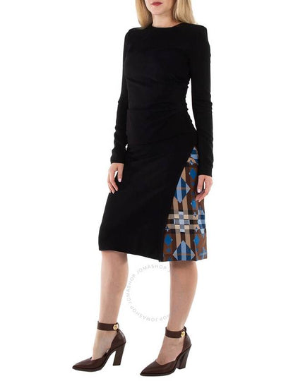 BuBurberry Ladies Black Aurora Long-Sleeved Dress, Brand Size 4 (US Size 2) - BURBERRY - BALAAN 2