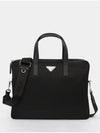 Men's Triangle Logo Briefcase Black - PRADA - BALAAN 2