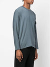 Wappen Patch Crew Neck Knit Top Blue - STONE ISLAND - BALAAN 4