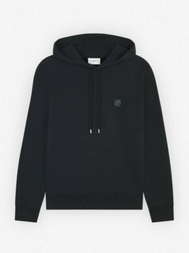 Bold Fox Head Patch Oversize Hoodie Black - MAISON KITSUNE - BALAAN 3