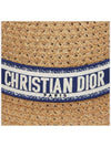 D Bobby Embroidered Band Bucket Hat Natural Straw - DIOR - BALAAN 5