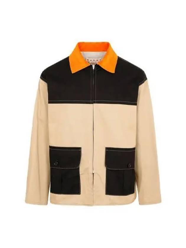 Jacket Color Block Cotton Multi - MARNI - BALAAN 1