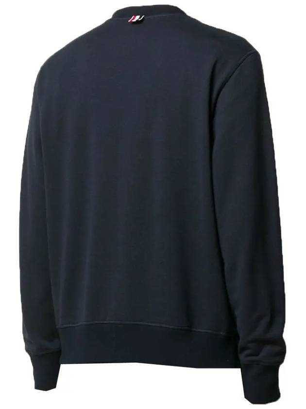 Men's Crest Patch Sweatshirt Navy - THOM BROWNE - BALAAN 4