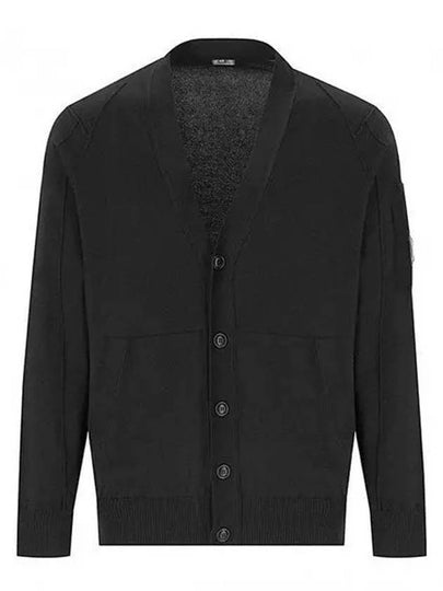 Lens Cotton Cardigan Black - CP COMPANY - BALAAN 2