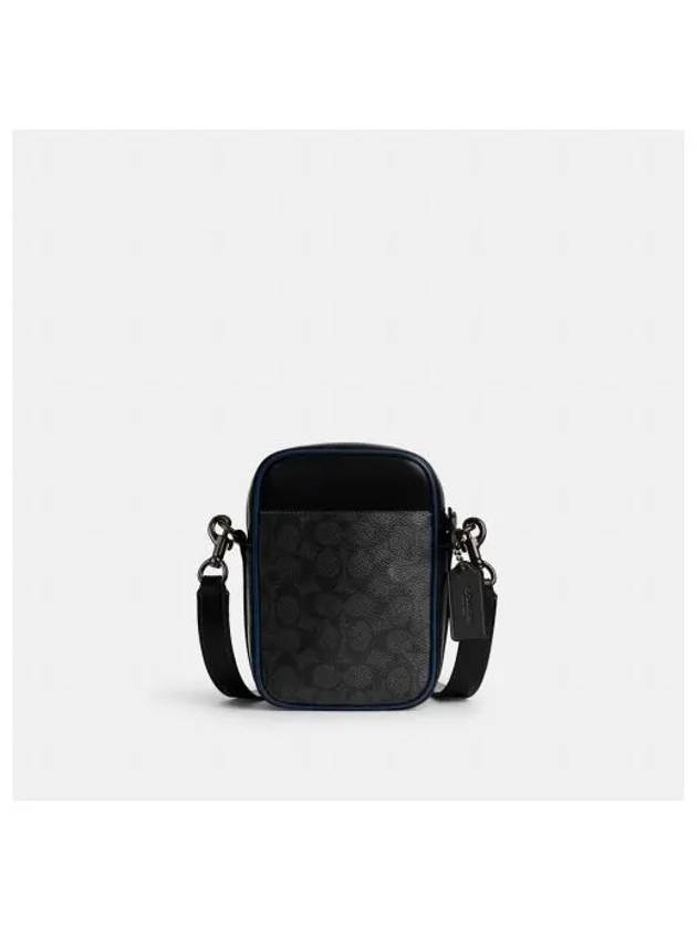 Hitch Blocked Signature Cross Bag Black - COACH - BALAAN 1