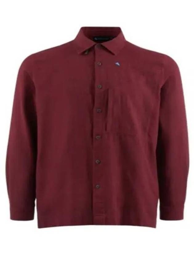 Men's Helheim Long Sleeve Shirt Tawny Red - KLATTERMUSEN - BALAAN 2