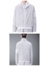 4 Bar Stripe Ripstop Zip-up Jacket Grey - THOM BROWNE - BALAAN 5