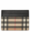 Vintage Check Canvas Card Wallet Archive Beige - BURBERRY - BALAAN.