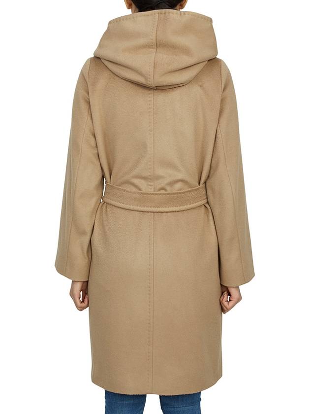 Newmang Hooded Single Coat Beige - MAX MARA - BALAAN 5