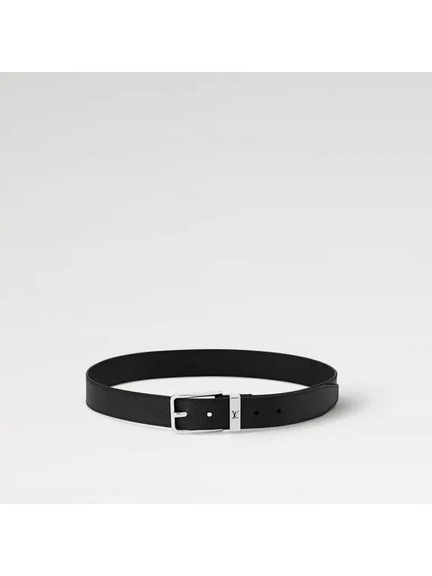 Pont Neuf 35MM Leather Belt Black - LOUIS VUITTON - BALAAN 3