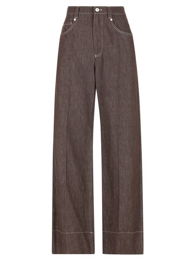 Brunello Cucinelli Trousers Brown - BRUNELLO CUCINELLI - BALAAN 1