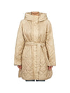 Ribera Belt Hood Long Padding Beige - MAX MARA - BALAAN 2