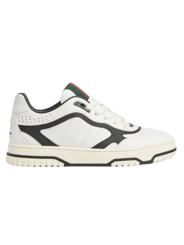 Re Web Leather Low Top Sneakers White - GUCCI - BALAAN 1