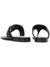 Gancini Flip Flops Black - SALVATORE FERRAGAMO - BALAAN 7