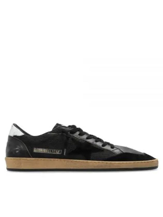 Ball Star Laminated Low Top Sneakers Black - GOLDEN GOOSE - BALAAN 2