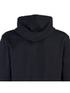 Heart Logo Drawstring Cotton Zip-Up Hoodie Black - AMI - BALAAN 6