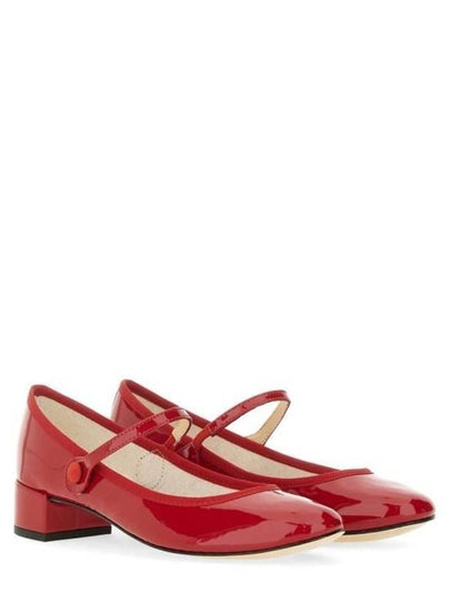 Women's Rose Mary Jane Middle Pumps Red - REPETTO - BALAAN 2