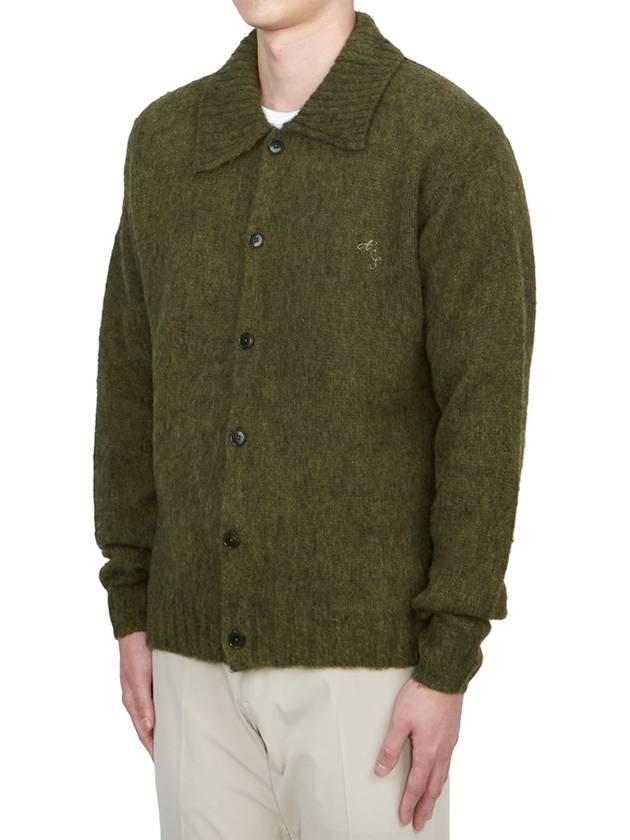 Wool Cardigan Dark Olive - ACNE STUDIOS - BALAAN 4