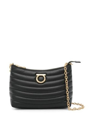 Chain Shoulder Bag Black - SALVATORE FERRAGAMO - BALAAN 1