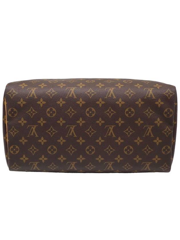 Women s Leather Tote Bag Brown ouis Vuitton M41524 Monogram Canvas Speedy 35 - LOUIS VUITTON - BALAAN 7