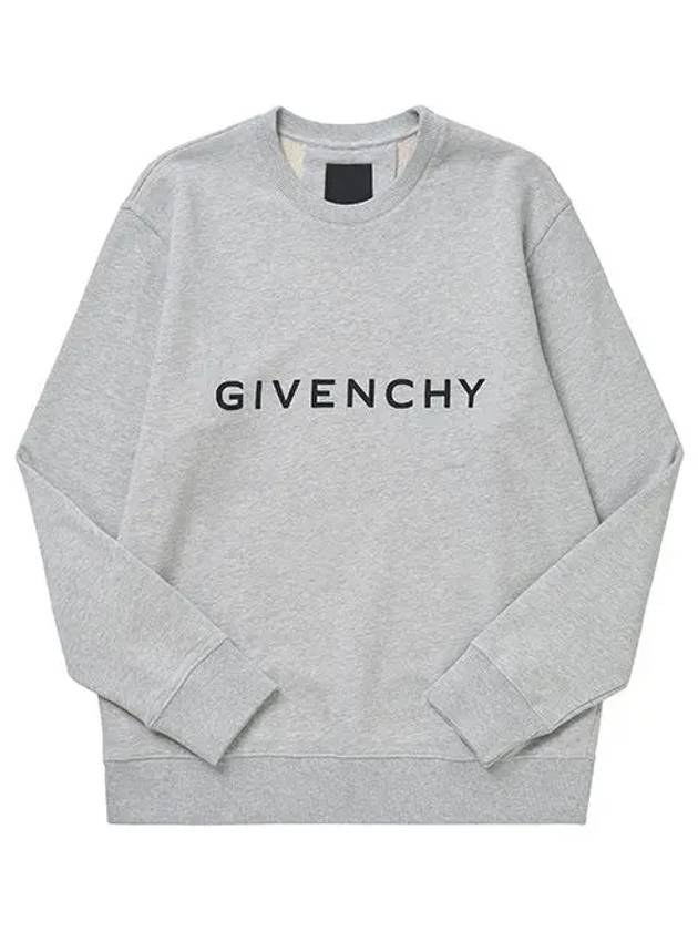 Logo Print Cotton Sweatshirt Black - GIVENCHY - BALAAN 3