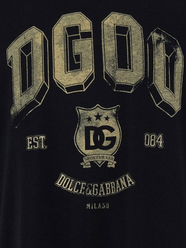 DG logo print cotton T shirt G8PN9TG7NWY - DOLCE&GABBANA - BALAAN 4