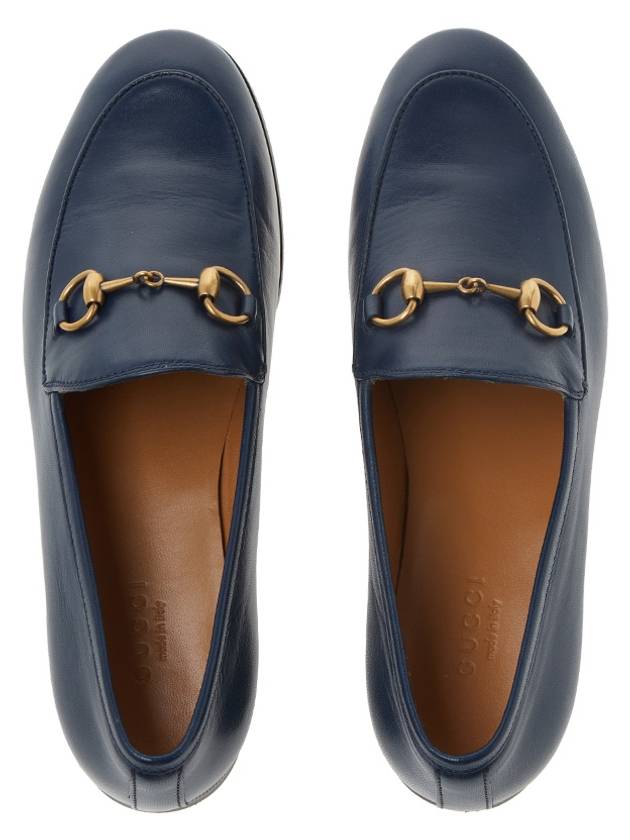 Jordaan Leather Loafers Blue - GUCCI - BALAAN 7