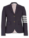 Plain Weave Suiting Classic 4 Bar Jacket Navy - THOM BROWNE - BALAAN 2