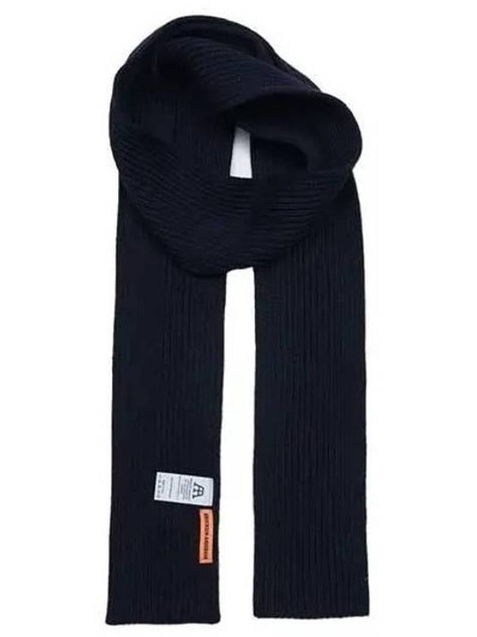 wool muffler navy blue - ANDERSEN-ANDERSEN - BALAAN 1