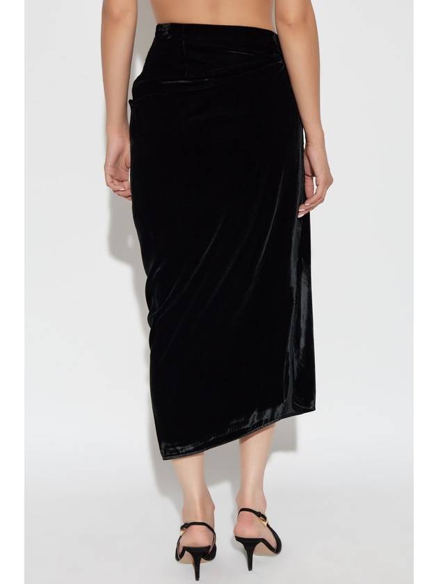 Etro Velvet Skirt, Women's, Black - ETRO - BALAAN 4