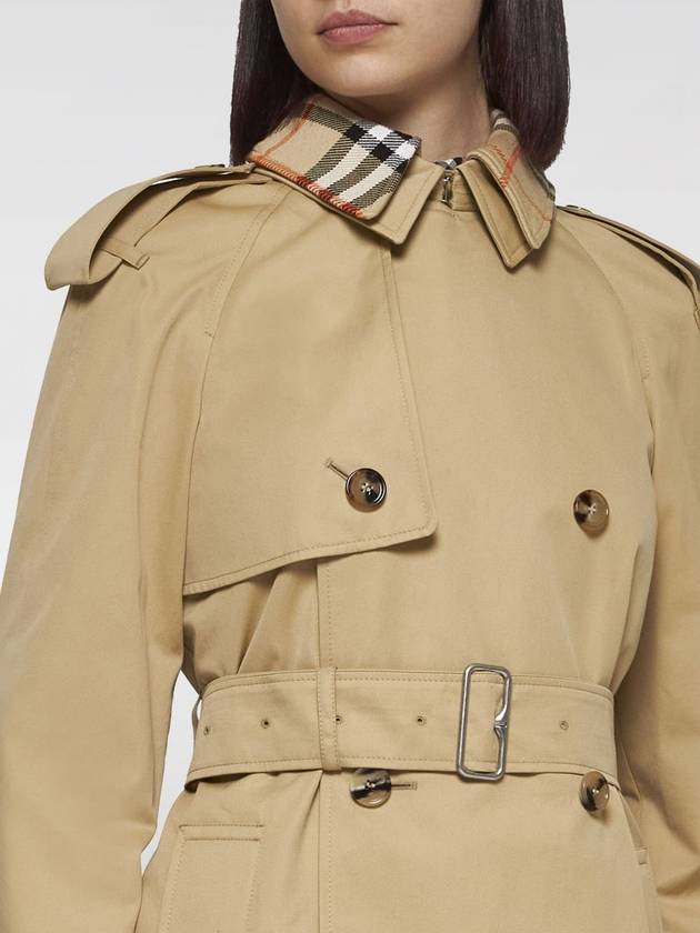 Vintage Check Cotton Trench Coat Beige - BURBERRY - BALAAN 4