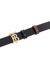 TB Reversible Leather Belt Black Tan - BURBERRY - BALAAN 7