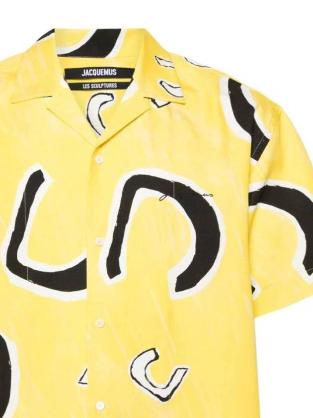 Long Sleeve Shirt 245SH20115852BA MONOGRAMME BLACK YELLOW - JACQUEMUS - BALAAN 3