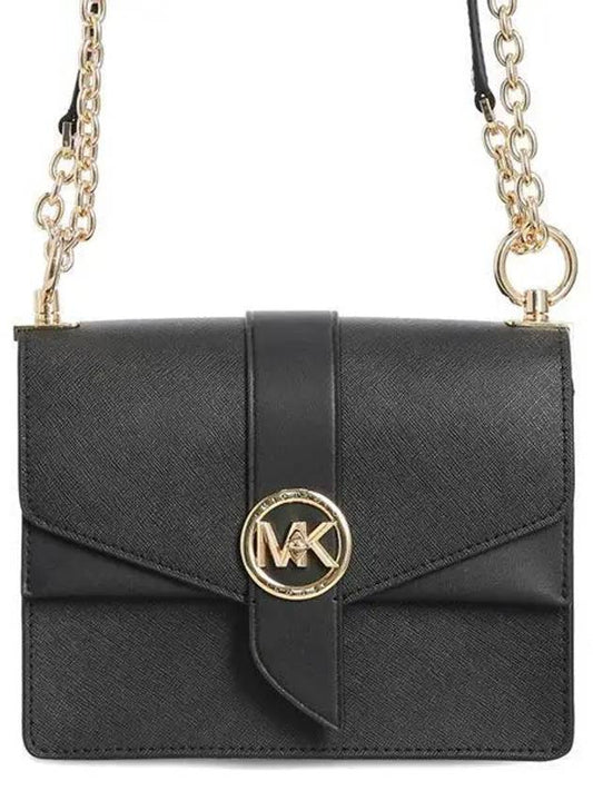 Greenwich Small Saffiano Leather Cross Bag Black - MICHAEL KORS - BALAAN 2