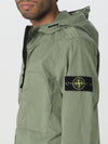 Men's Waffen Patch Supima Cotton Hooded Jacket Khaki - STONE ISLAND - BALAAN 2