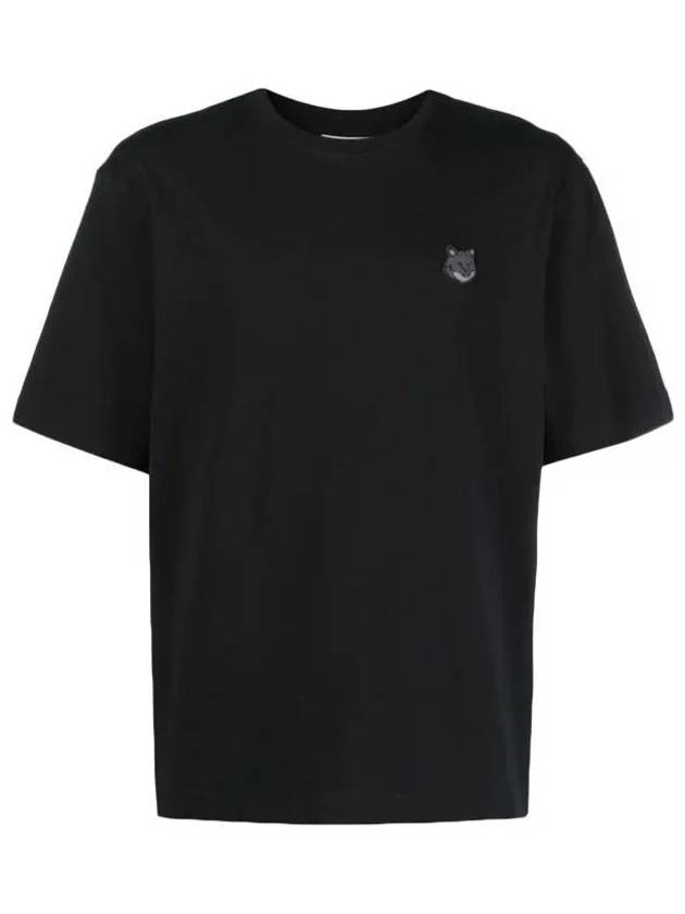 Bold Fox Head Patch Oversized Short Sleeve T-Shirt Black - MAISON KITSUNE - BALAAN 4