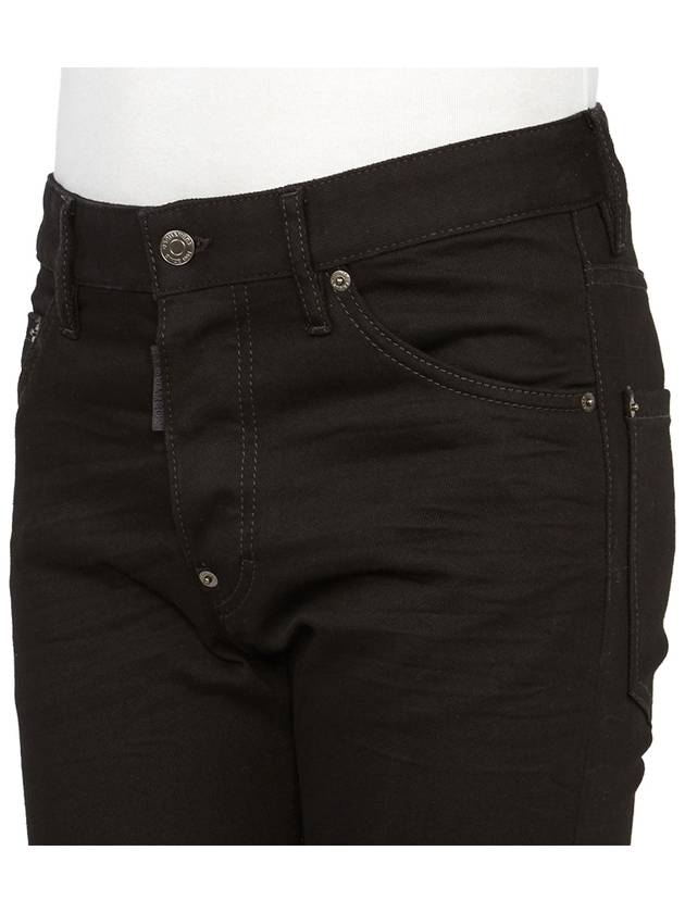 Cotton Back Logo Patch Jeans Black - DSQUARED2 - BALAAN 8