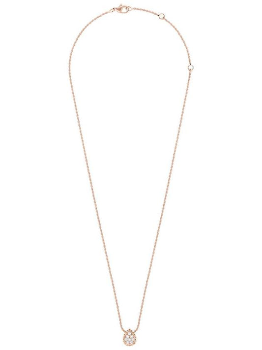 Serpent Bohème pendant xs motif pink gold diamond necklace women - BOUCHERON - BALAAN 2