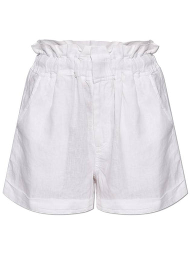 Posse Linen 'Ducky' Shorts, Women's, White - POSSE - BALAAN 1