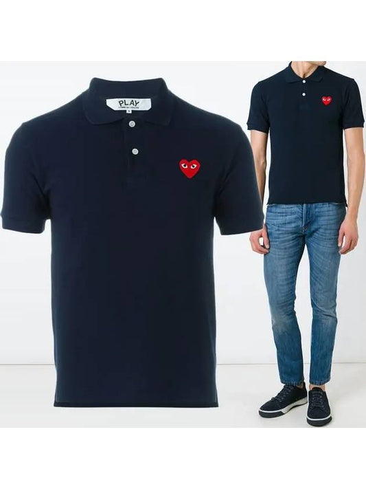 Red Waffen PK Tshirt T006 Navy - COMME DES GARCONS - BALAAN 1