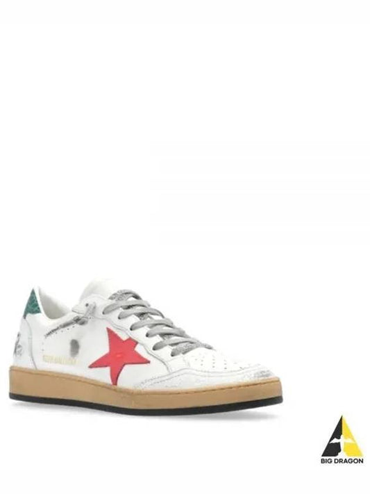 Ball Star Low Top Sneakers Red White - GOLDEN GOOSE - BALAAN 2