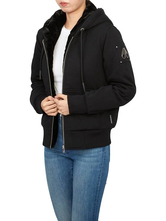 Classic Bunny Zip Up Hoodie Black - MOOSE KNUCKLES - BALAAN 6