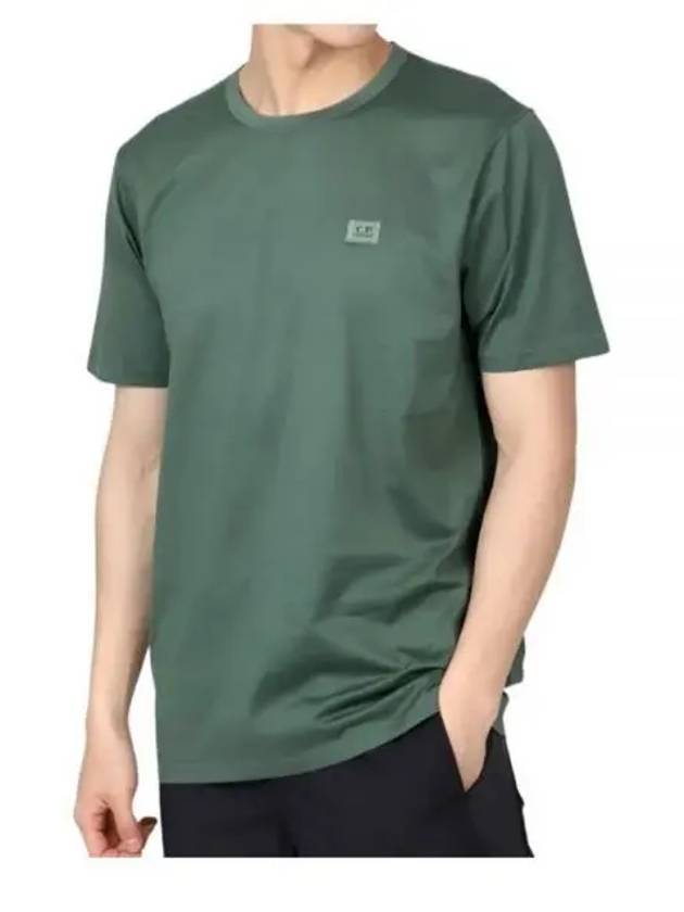 70/2 Mercerized Jersey Short Sleeve T-Shirt Green - CP COMPANY - BALAAN 2