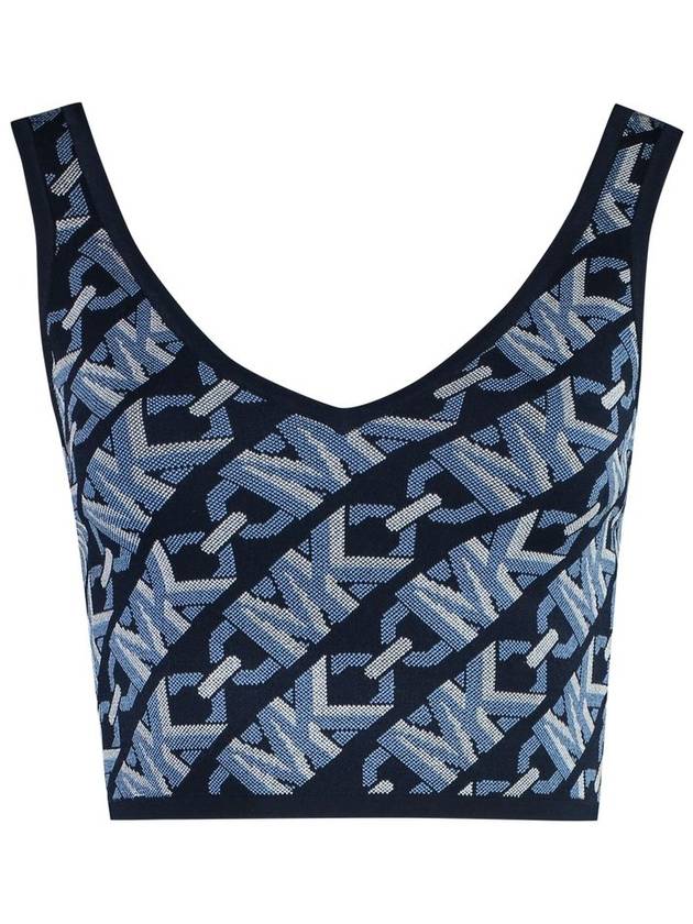 Michael Monogram Jacquard Crop Tank Top MR460U19Z6 - MICHAEL KORS - BALAAN 2