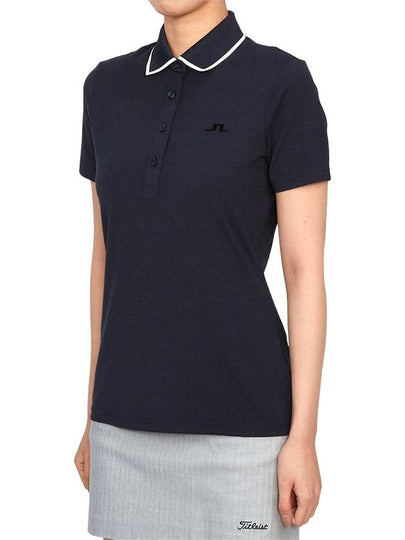 Golf wear women s collar short sleeve t shirt GWJT10726 6881 - J.LINDEBERG - BALAAN 2