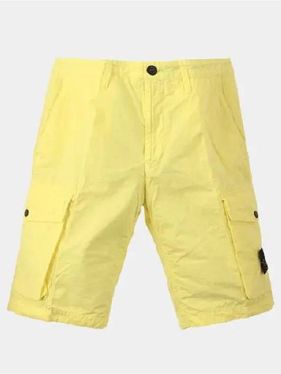 Wappen Patch Cargo Shorts Yellow - STONE ISLAND - BALAAN 2