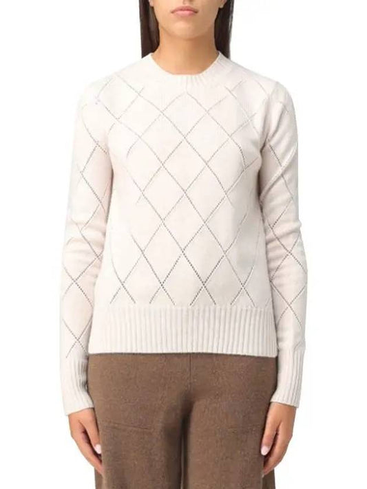 Brunate Wool Cashmere Knit Top Ivory - MAX MARA - BALAAN 2